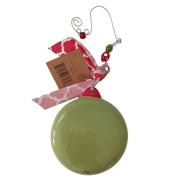 Glory Haus Favorite Teacher Ornament Puffy Christmas Love Joy Faith Ceramic Bead - Picture 10 of 16